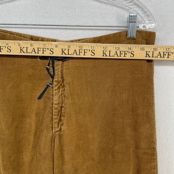 LIZ ROBERTS ROBERT ELLIOT Pants 3 4 Corduroy Tapered Paperbag Riding Brown VTG - Picture 13 of 16
